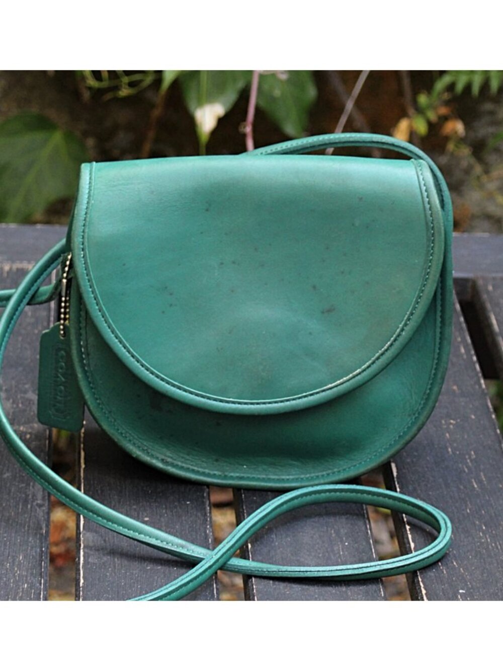 Coach Vintage - Casey Crossbody Bag 9923 in Jade Green, USA 1990s READ